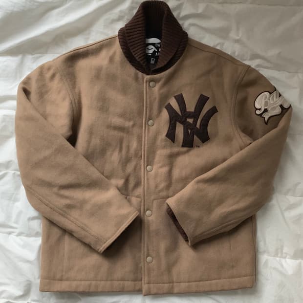 베이프 빈티지 네이버후드 바시티 자켓 00s