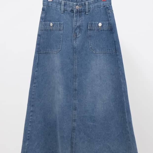One denim skirt