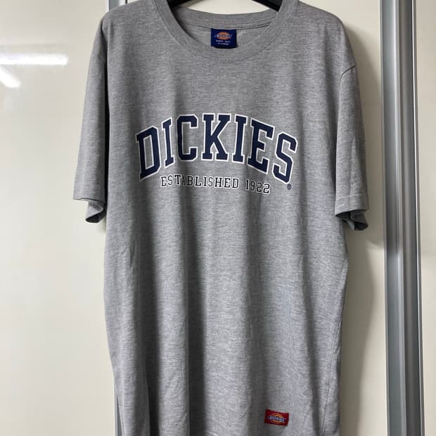 디키즈 로고 반팔 그레이 XL
