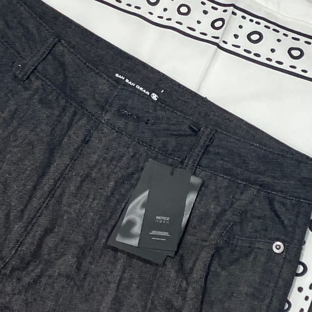 24f/w 산산기어 DENIM WAVE PANTS