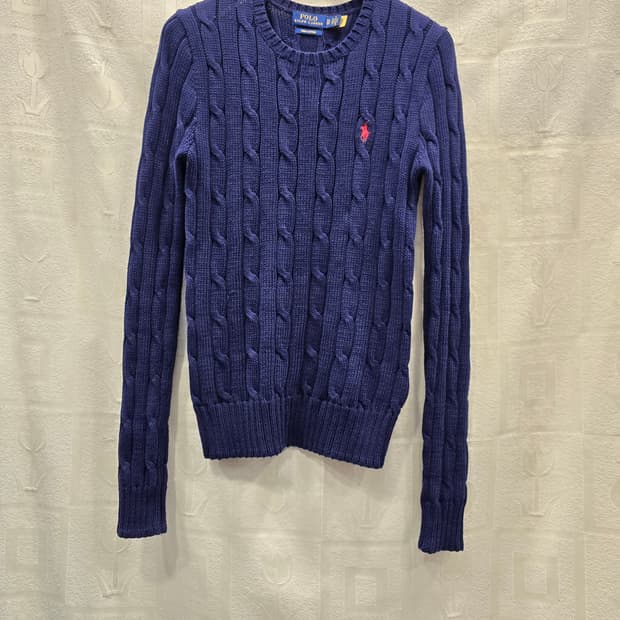 폴로 랄프로렌 네이비 케이블 니트 티셔츠 XS (44)