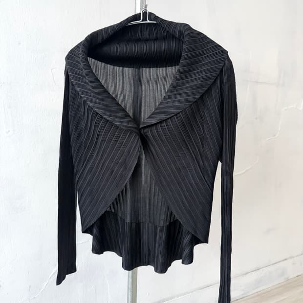 Issey Miyake Pleats Please Pleated Cardi