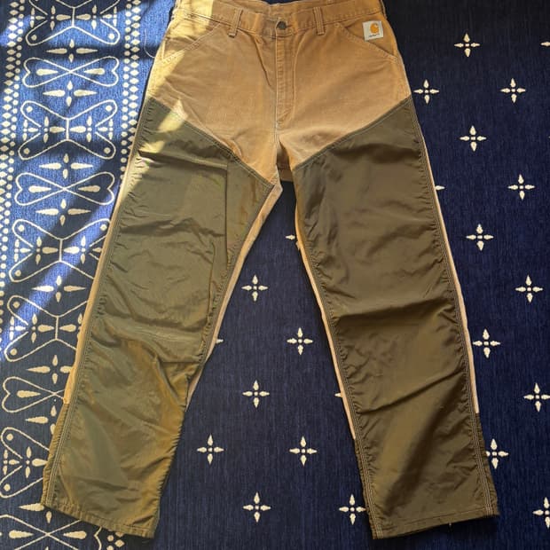 90s 칼하트 더블니 헌팅 팬츠