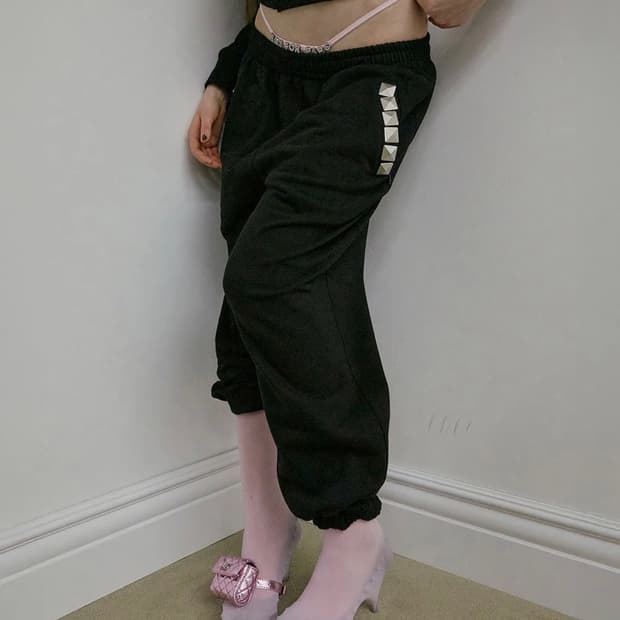 Napoleon Stud Sweatpants Black