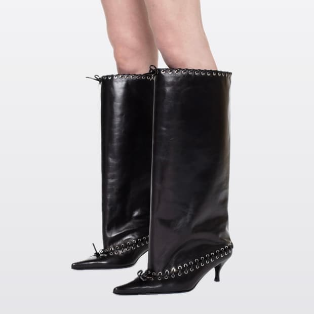 [38]어거스트 배런 All-in 25fw 아일렛 힐 부츠