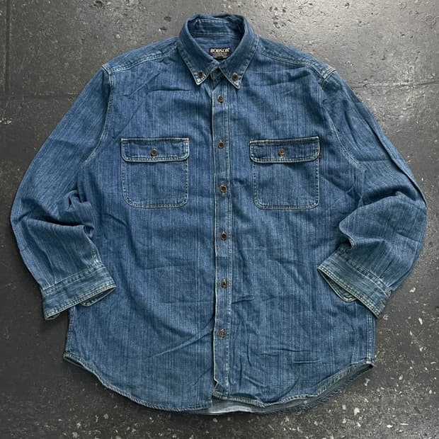 100 밥슨 웨스턴 데님 셔츠