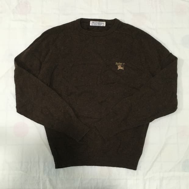 버버리 Burberry 램스울 브라운 니트