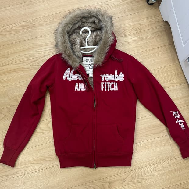 아베크롬비 앤 피치 레드 울프죠 털 후드집업 홀리스터 오네갸루 갸루