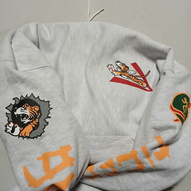 아웃스탠딩 원단 튼튼 호랑이 플라잉타이거 후드티 후디
