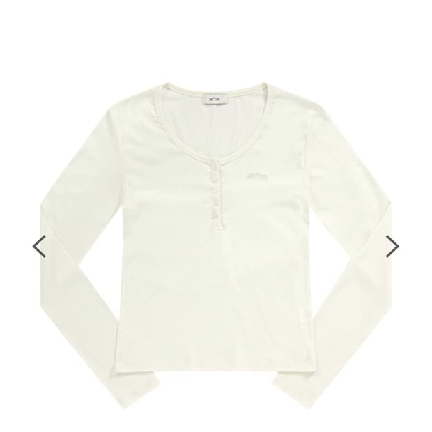 애즈온 레아 버튼티 LEA BUTTON TEE LEMON