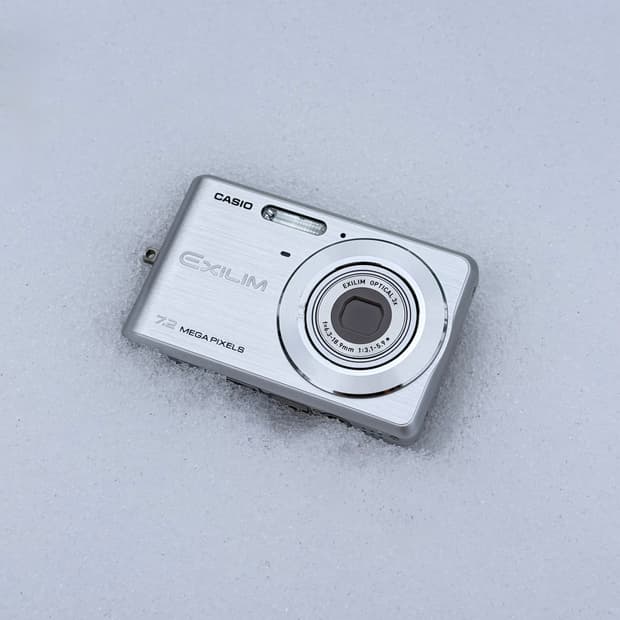 실버 빈티지 디카 카시오 엑슬림 Z77 작례o