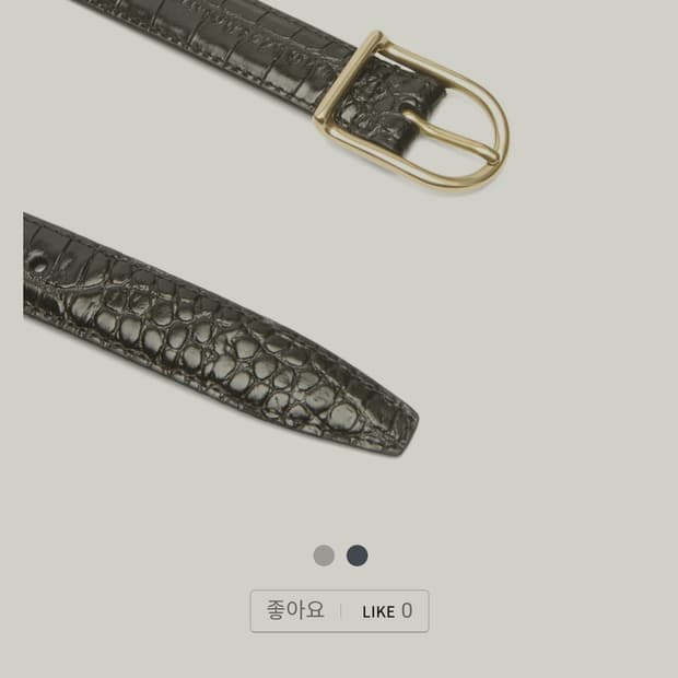 앤더슨스 엘리게이터 벨트 2.5cm 85 (새상품)