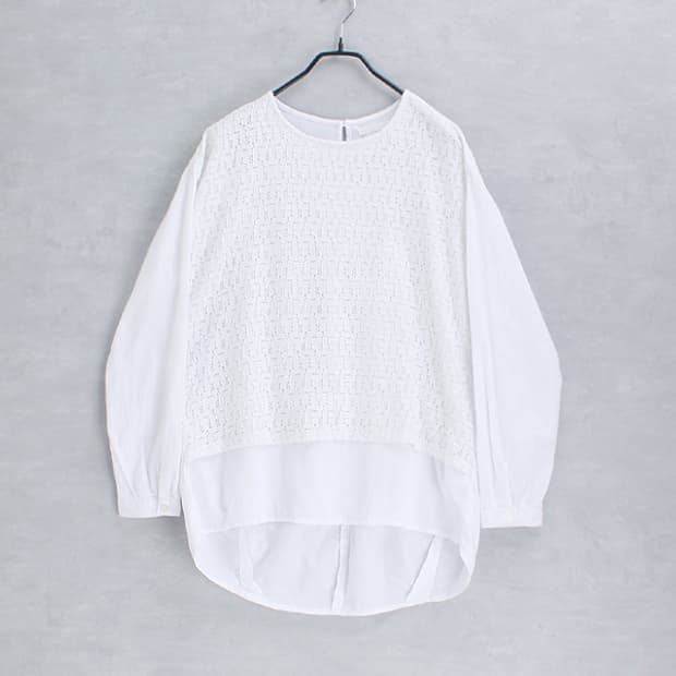 studio CLIP _ dobie lace cotton top