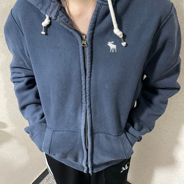 아베크롬비 디어로고 후드집업