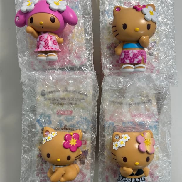 산리오 토코나츠 태닝키티 피규어 일괄