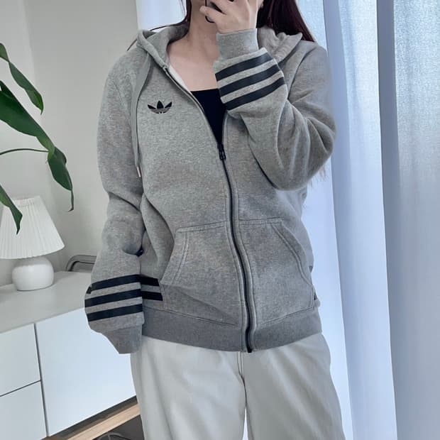 아디다스 그레이 트레포일 기모 후집  [ 95 ]