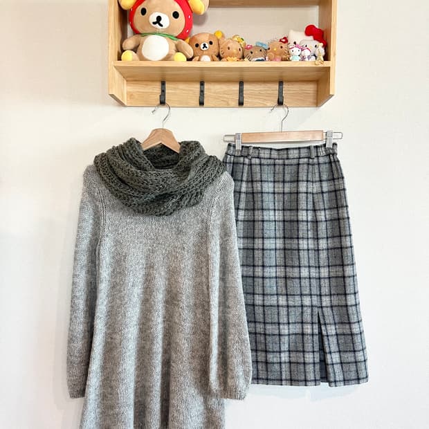 jpn 모리걸 하구미 스즈코 너드 아오이유우 레이어드 코디세트