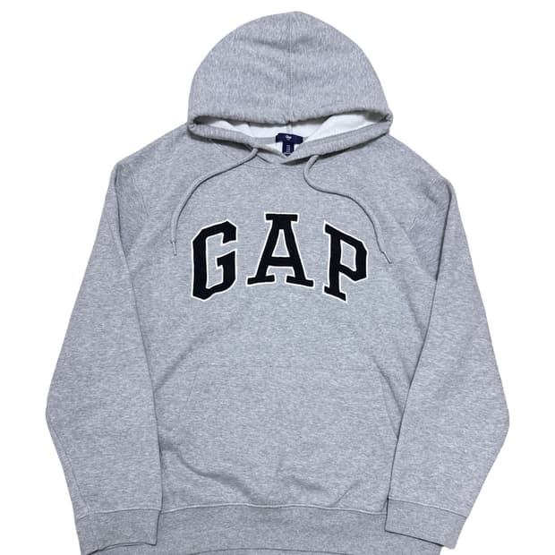 GAP 갭 빅로고 회색 후드티