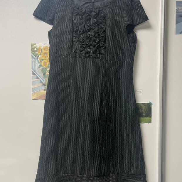 땡땡이 일본 빈티지 원피스 프릴