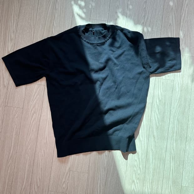 폴리테루 니트 1/2 다크네이비 3size