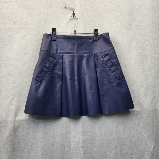 빈스 양가죽 스커트