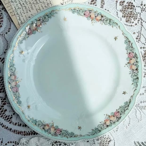 [레어]독일 빈티지 카이저 뒤바리 자르뎅 샐럿 접시