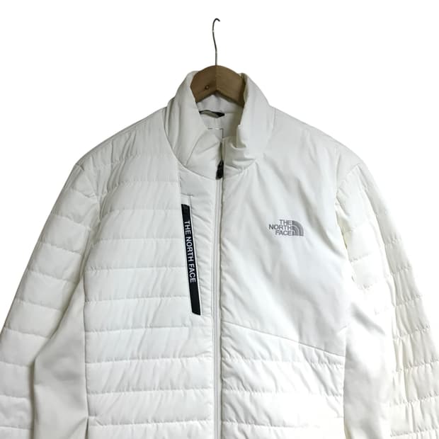 노스페이스 퀄팅 흰색 자켓