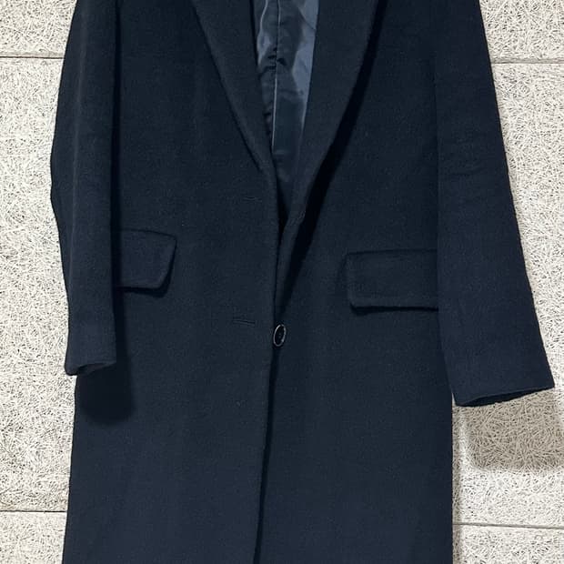 검정 코트 롱 블랙 새상품급