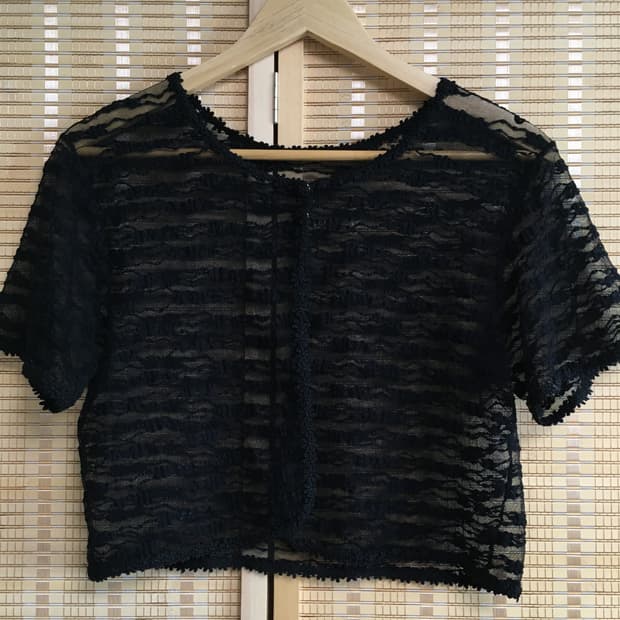 일본 빈티지 레이스 가디건