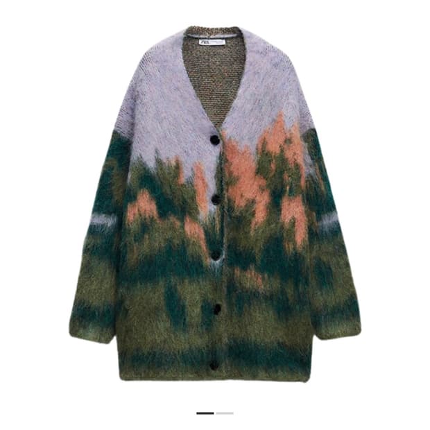 ZARA 자라 니트 가디건 코트