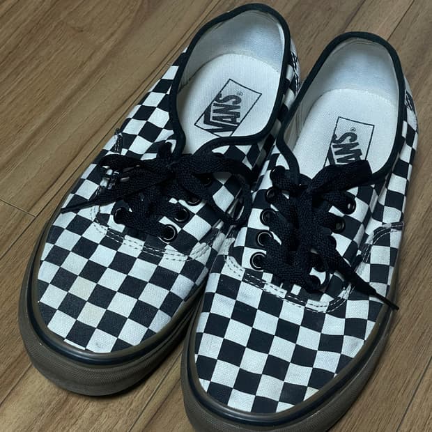VANS 반스 체커보드 검솔 260