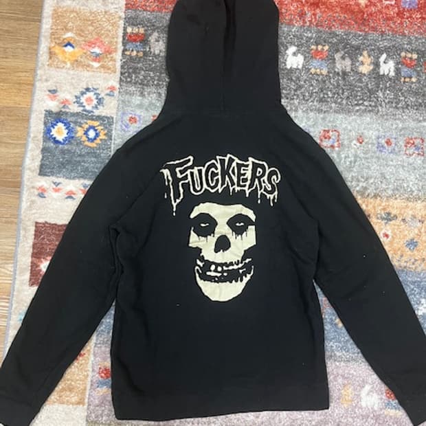 와코마리아 미스핏츠 misfits 밴드 후드집업