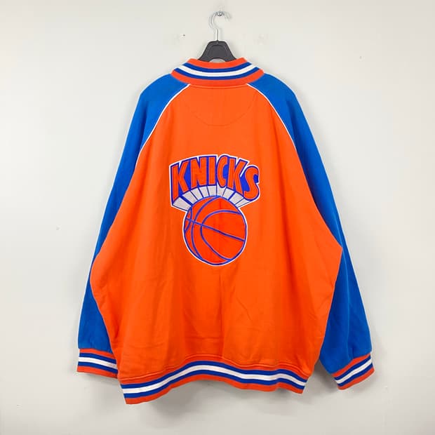 NBA 하드우드 클래식 뉴욕 닉스 면 집업 자켓 XXL