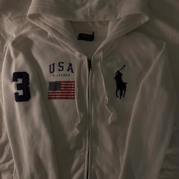 폴로 빅포니 후드집업 화이트 구해요