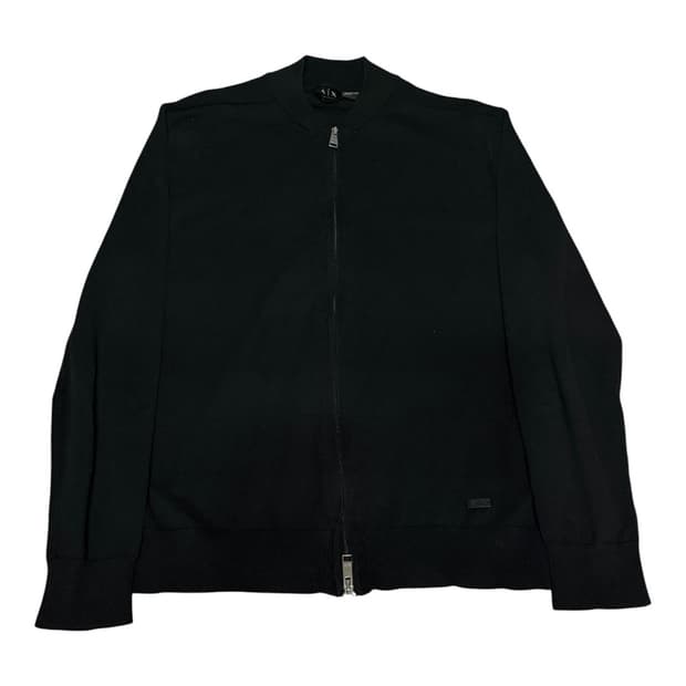 Armani Exchange Zip-Up Knit Jacket
