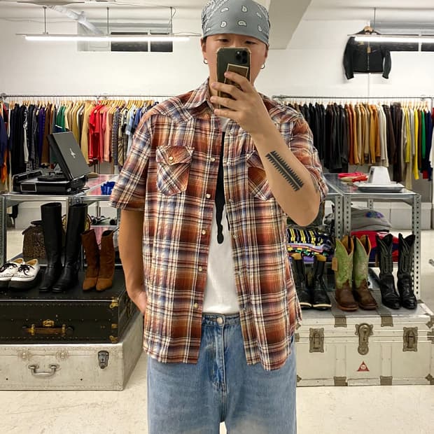 CONVERSE ombre western shirt 옴브레 웨스턴 셔츠