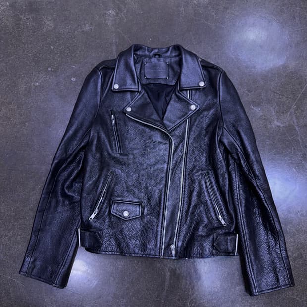 비바스튜디오 우먼스 더블 레더 라이더자켓 L