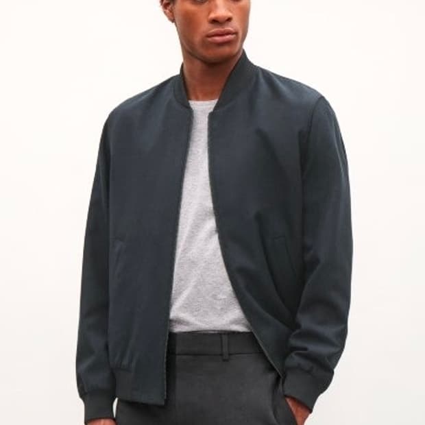 Cos 코스 코튼 봄버 자켓 48(L 100)사이즈 네이비