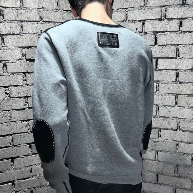 돌체앤가바나 빅 플레이트 엘보우 패치 롱 슬리브