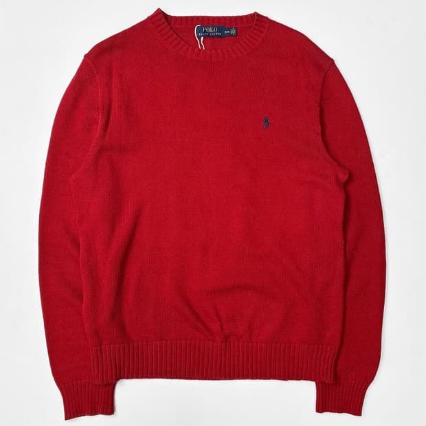 폴로 랄프로렌 코튼 로고 베이직 니트 PN5145