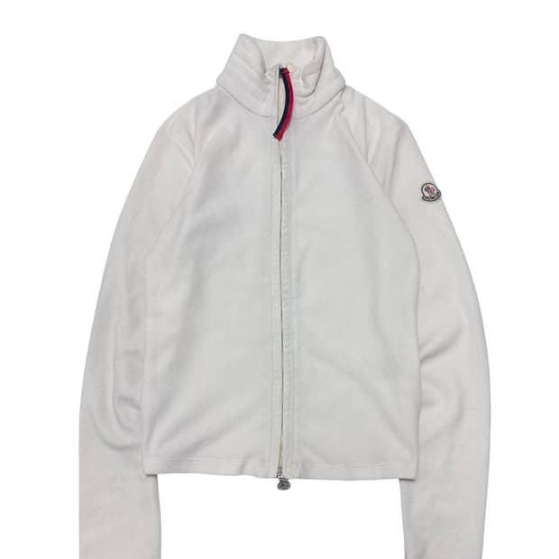 몽클레어 화이트 투웨이 플리스 자켓