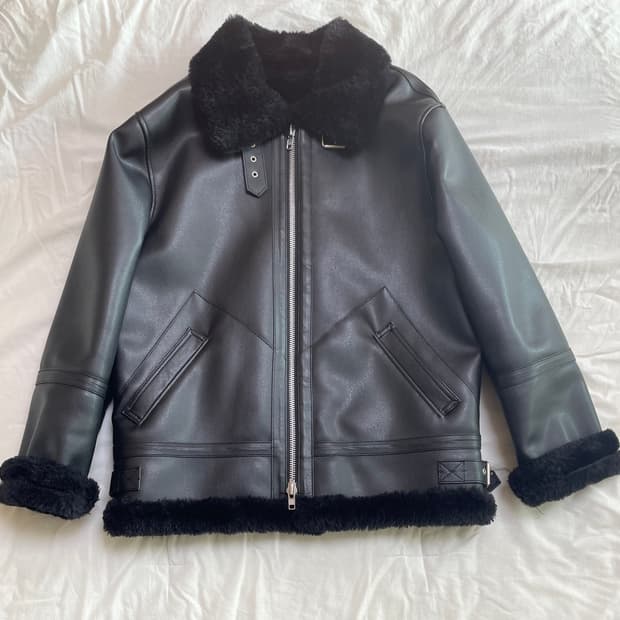 M 도프제이슨 솔리드 무톤 무스탕 자켓