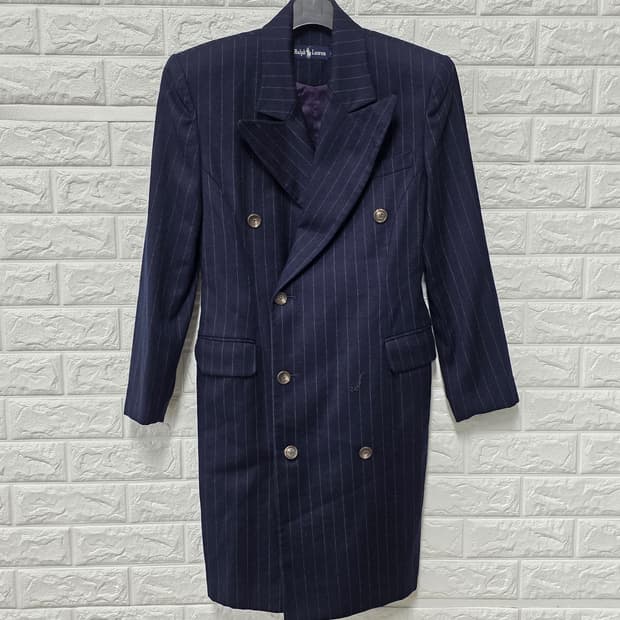 택포// 폴로랄프로렌 스트라이프 더블 코트 55