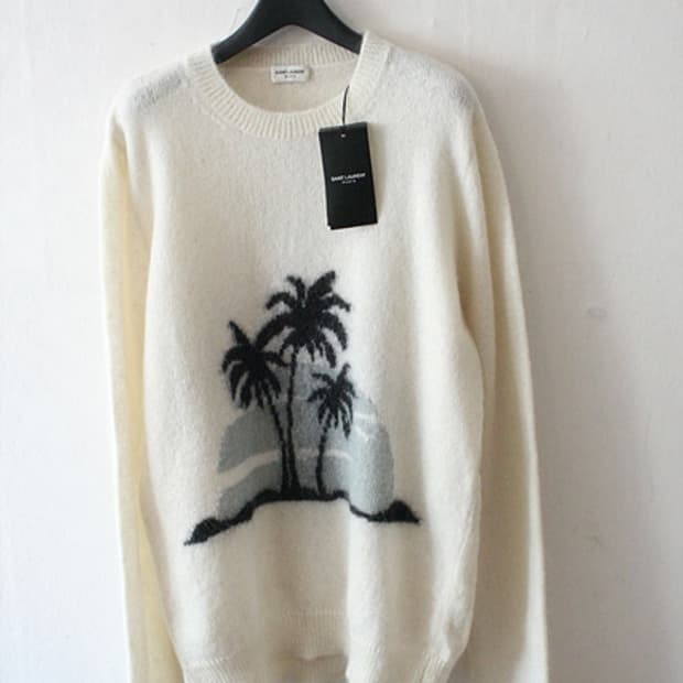 SAINT LAURENT 생로랑 모헤어 니트 스웨터 새제품