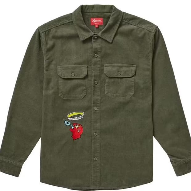 슈프림 곤즈 코듀로이 워크 셔츠