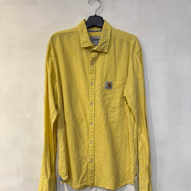 칼하트 옐로우 긴팔셔츠