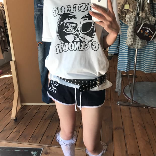 히스테릭글래머 히스걸 반팔티셔츠 