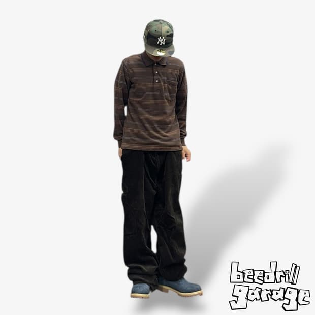 칸사이 야마모토 up to you 스트라이프 피케 롱슬리브