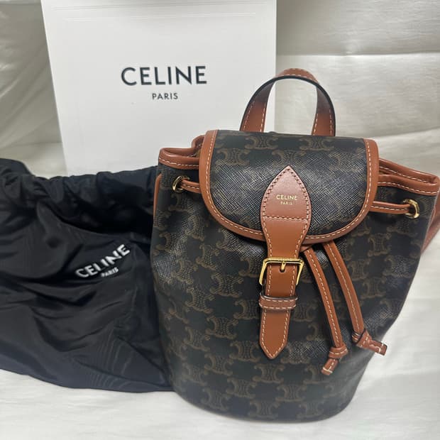 셀린느 미니 폴코 백팩 트리옹프