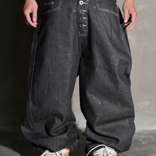BEVIS bling bling baggy jeans